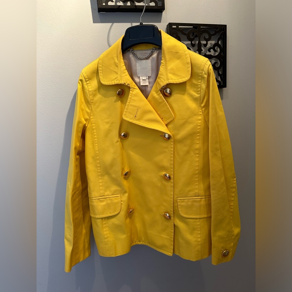 JCrew Cotton Yellow Jacket, Size 4